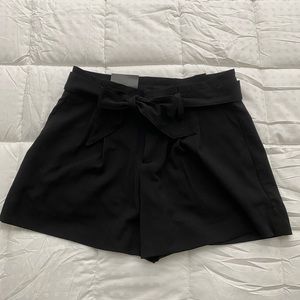 Banana Republic black shorts with fabric belt